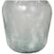 22" Frosted Clear Spanish Bottle Recycled Glass Vase